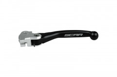 Levier d'embrayage retournable Flex noir Scar | KX 65, 85, 100, 125, 250, KXF 250, RMZ 250, 450