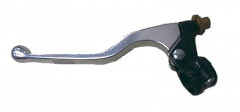 Levier long coulé aluminium avec cocotte d'embrayage universel poli noir Bihr