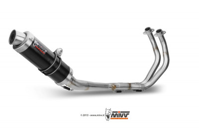 Ligne complète GP acier noir Mivv | YAMAHA MT-07 700, YAMAHA MT-07 ABS 700