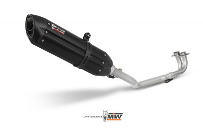 Ligne complète Suono inox silencieux inox noir/carbone Mivv | YAMAHA T-MAX XP 500