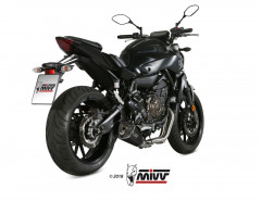 Ligne complète inox Delta Race silencieux noir brossé/carbone Mivv | Moto YAMAHA