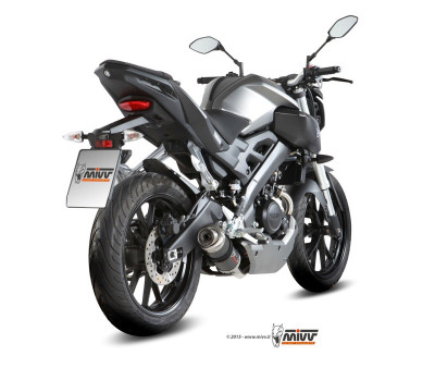 Ligne complète GP silencieux carbone Mivv | YAMAHA MT 125, YAMAHA MT ABS 125, YAMAHA YZF R 125