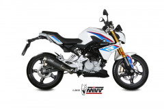 Ligne complète GP Pro Inox silencieux inox noir brossé Mivv | BMW G R 310