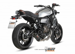 Ligne complète Oval inox silencieux carbone Mivv | YAMAHA XSR 700