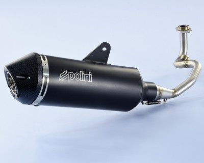 Ligne complète inox silencieux alu noir POLINI | VESPA GTS 125