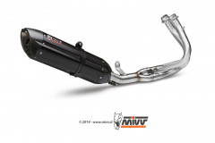 Ligne complète Suono inox silencieux inox noir/carbone Mivv | KAWASAKI ER6 650