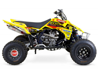 Ligne complète RS4 inox silencieux alu/inox Yoshimura | SUZUKI QUADRACER LTR 450