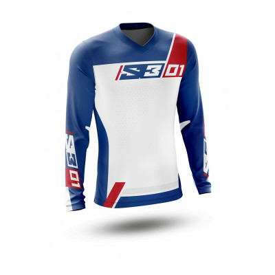 Maillot S3 Collection 01 Patriot rouge/bleu S