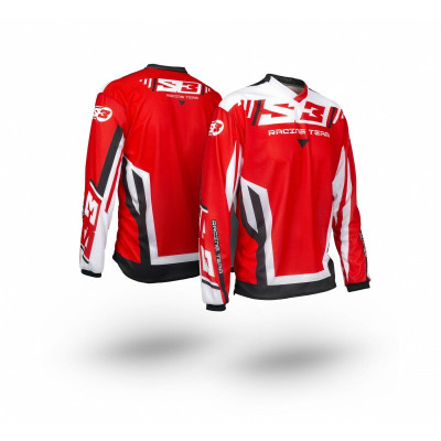 Maillot S3 Racing Team enfant rouge/noir YXS