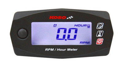 Compteur d'heure + compte tour Mini Style universel KOSO
