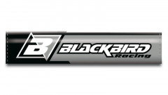 Mousse de guidon avec barre grise L245mm Blackbird