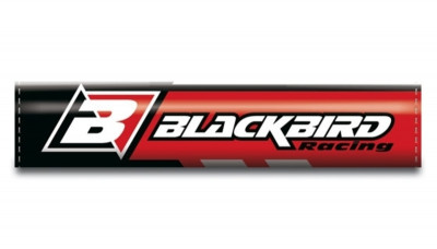 Mousse de guidon avec barre rouge L245mm Blackbird
