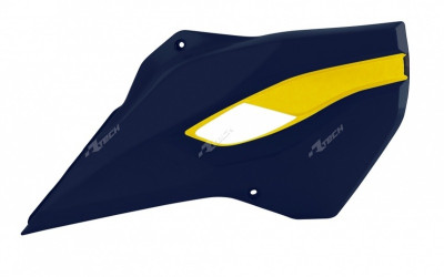 Ouïes de radiateur couleur origine bleu/jaune Racetech | Motocross HUSQVARNA