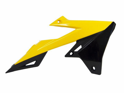 Ouïes de radiateur jaune/noir Racetech | SUZUKI RMZ 250, SUZUKI RMZ 450