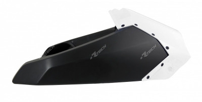 Ouïes de radiateur supérieures blanc noir Racetech | WRF 250, WRF 450, YZ 250, YZF 450