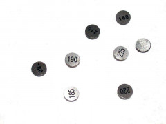 Pastilles de soupape Ø8,90x2,24 mm (x5) Hotcams