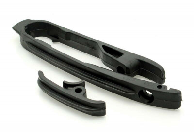 Kit patin de bras oscillant + patin de chaîne inférieur noir UFO | Motocross KTM, HUSQVARNA