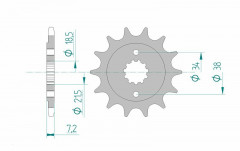 Pignon 12 dents type 20320 pas 520 standard Afam | Moto, Motocross HONDA