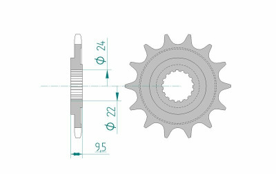 Pignon 13 dents type 20311 pas 520 standard Afam | Motocross, Moto, Quad HONDA, HM