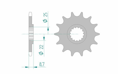 Pignon anti-boue 15 dents type 73301 pas 520 Afam | Motocross, Moto, Quad