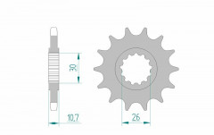 Pignon standard 15 dents type 21607 pas 525 Afam | Moto YAMAHA