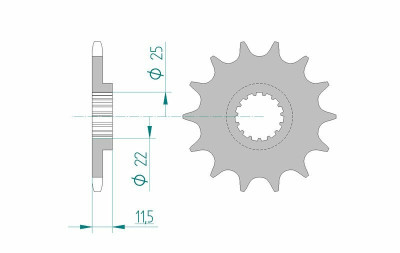 Pignon 16 dents standard 73303 - 520 Afam | Moto, Motocross, Quad KTM, HUSQVARNA