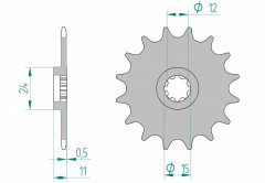 Pignon 11 dents standard 94100 - 415 Afam | AF1 50, AF1 FUTURA 50, AF1 REPLICA 50, AF1 SINTESI 50