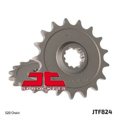 Pignon 12 dents standard 824 - 520 JT Sprockets | Motocross, Moto, Quad HUSQVARNA, HYOSUNG