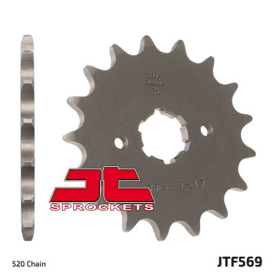 Pignon 17 dents standard 569 - 520 JT Sprockets | Quad, Motocross, Moto, Trial KAWASAKI, YAMAHA