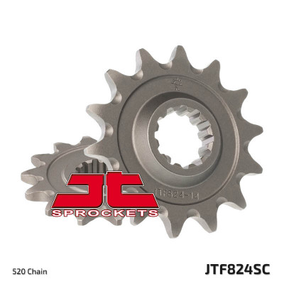 Pignon 14 dents anti-boue 824 - 520 JT Sprockets | Motocross, Moto, Quad HUSQVARNA, HYOSUNG