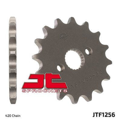 Pignon 15 dents standard 1256 - 420 JT Sprockets | CR 80, CR 85, CRF 50, CRF 70, XL (XL50) 50