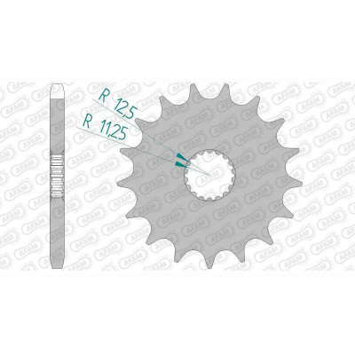 Pignon marque AFAM acier standard 88900 - 525