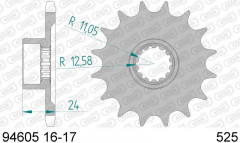 Pignon 17 dents standard 94605 - 525 Afam | Moto MV AGUSTA