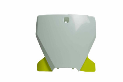 Plaque avant blanc/jaune Racetech | FC 250, FC 350, FC 450, TC 125, TC 250