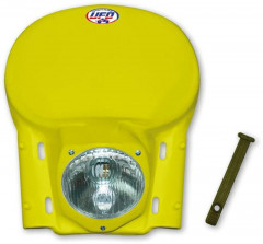Plaque phare vintage universelle jaune Ufo