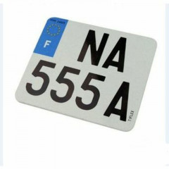 Plaques Françaises PPI 210x130 FNI Type F aluminium ''spéciales scooter'' 10 pièces