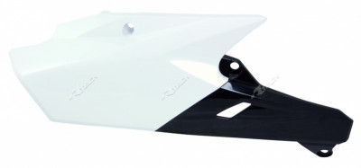 Plaques latérales blanc/noir Racetech | WRF 250, WRF 450, YZ 250, YZF 450