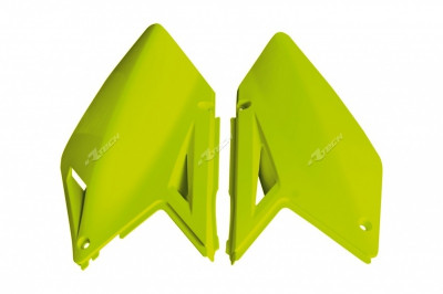 Plaques latérales jaune fluo Racetech | SUZUKI RMZ 250