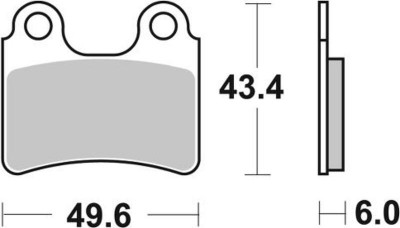 Plaquettes de frein Braking, métal fritté : 831CM46 | SHERCO HRD SE F-R 450