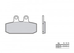 Plaquettes de frein Brembo 07006XS en métal fritté | APRILIA, DERBI, MALAGUTI