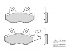 Plaquettes de frein Brembo 07033XS en métal fritté. | Maxiscooter, Scooter KYMCO