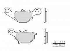 Plaquettes de frein Brembo 07036CC en carbone céramique | AN 150, EPICURO UC 125, STREET MAGIC TR 50