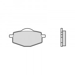 Plaquettes de frein Brembo 07039CC, carbone céramique | FLAME 125, VERTEX 150, DT LC 80, DT R 50