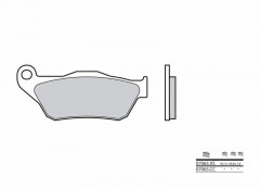 Plaquettes de frein Brembo 07065XS en métal fritté | SKYCRUISER 125, X-MAX TP R 250, X-MAX YP R 125
