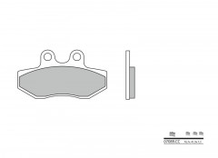 Plaquettes de frein Brembo 07089CC carbone céramique | RX 50, SX SM 50, RYZ 50, MC T 125, SE 125