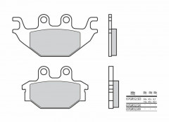 Plaquettes de frein Brembo 07GR52 SD en métal fritté | KTM, APRILIA, GILERA, BENELLI, MOTO GUZZI