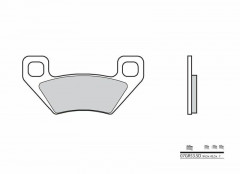 Plaquettes de frein Brembo 07GR53 SD en métal fritté | KYMCO, ARCTIC CAT