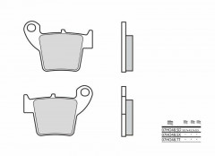 Plaquettes de frein Brembo 07HO48 SD en métal fritté | HONDA, APRILIA, HM