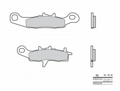Plaquettes de frein Brembo 07KA22 SD en métal fritté | KX 80, 85, 100, RM 85, 100