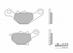 Plaquettes de frein Brembo 07SU31 SD en métal fritté | SUZUKI RM 85 '05-'06